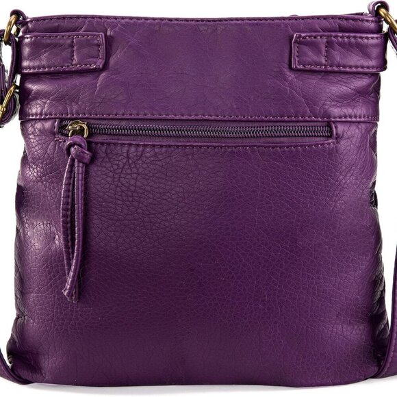 Crossbody Bag for Women Multi Pocket Shoulder Medium Travel Purses Ultra Soft Wa - Picture 4 of 7